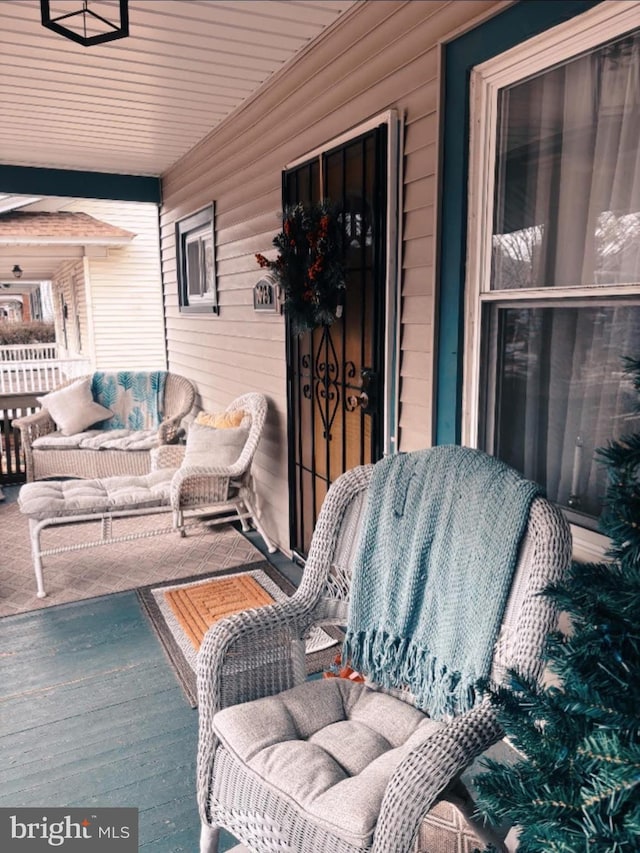 view of patio with covered porch