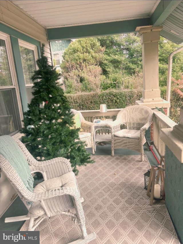 view of patio / terrace featuring a porch