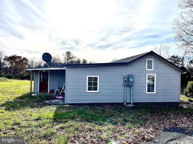 view of back of property