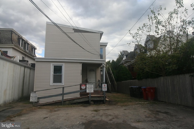 view of rear view of house