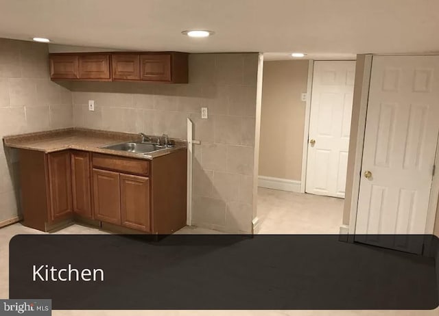 kitchen with sink