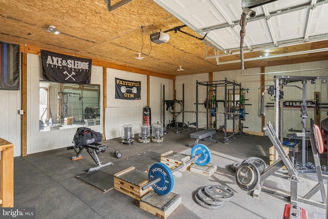 view of exercise room