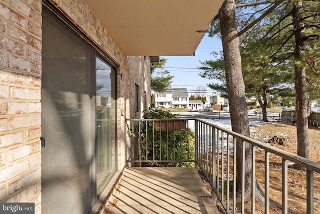 view of balcony