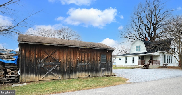 view of outbuilding