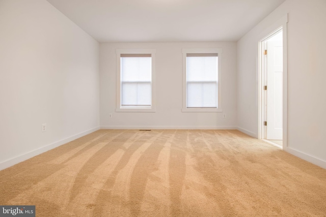 view of carpeted empty room