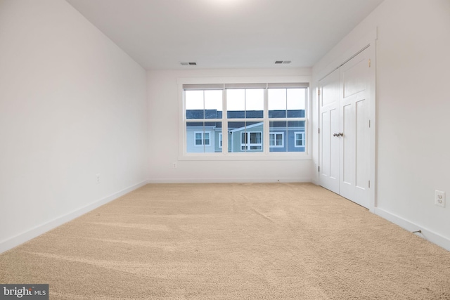 view of carpeted empty room