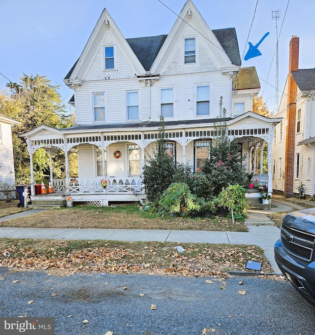 victorian house with covered porch