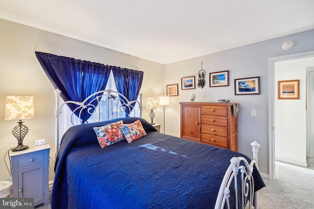 bedroom featuring carpet flooring