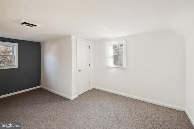 view of carpeted empty room