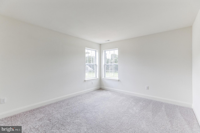 view of carpeted empty room