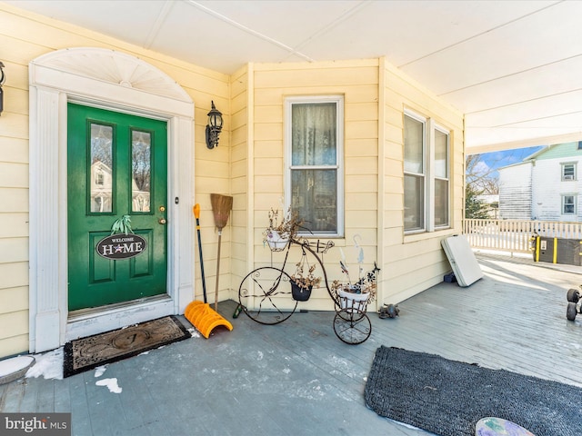 view of property entrance