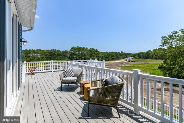 30461 Blue Beech Ln, Frankford, DE 19945 - deck with view of wooded area