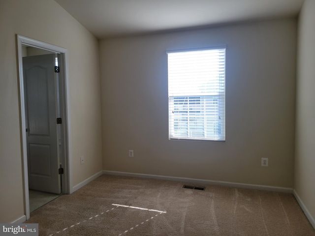 view of carpeted empty room