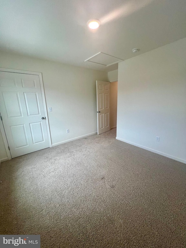 view of carpeted empty room