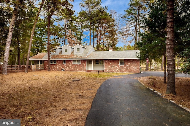 view of front of home