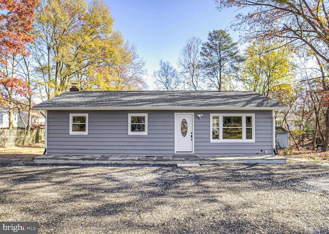 view of ranch-style home