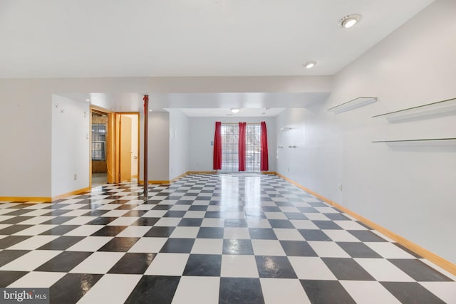 entryway featuring french doors