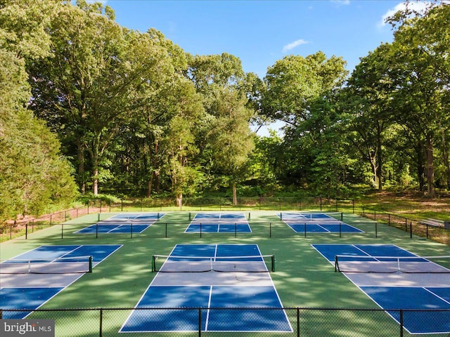 view of sport court featuring basketball court