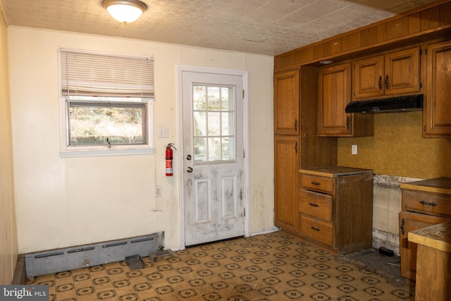 kitchen with baseboard heating