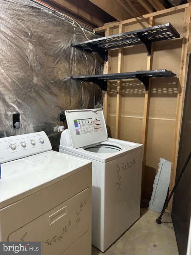 washroom featuring separate washer and dryer