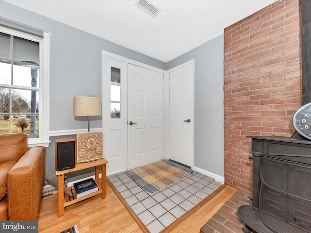 entryway featuring hardwood / wood-style floors