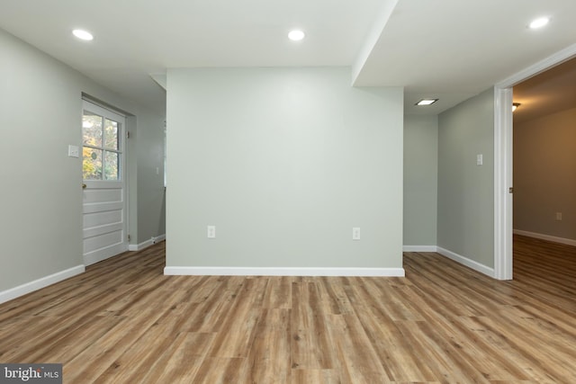 interior space featuring light hardwood / wood-style floors