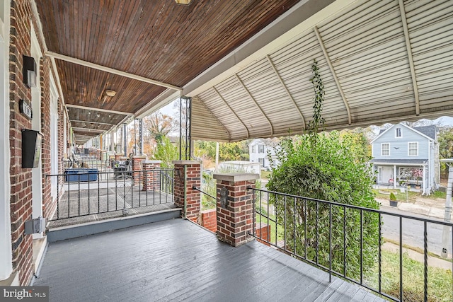 view of patio / terrace with a porch