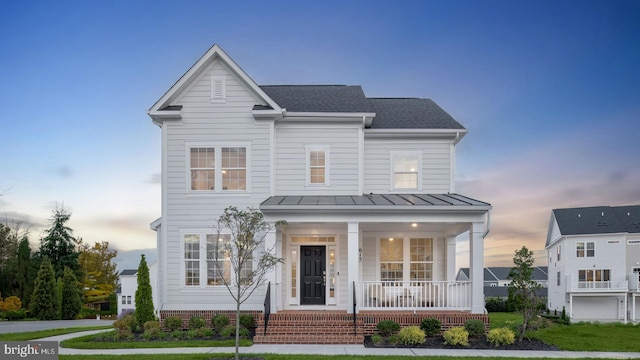 view of front of house with a porch