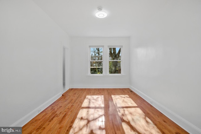 empty room featuring light hardwood / wood-style floors