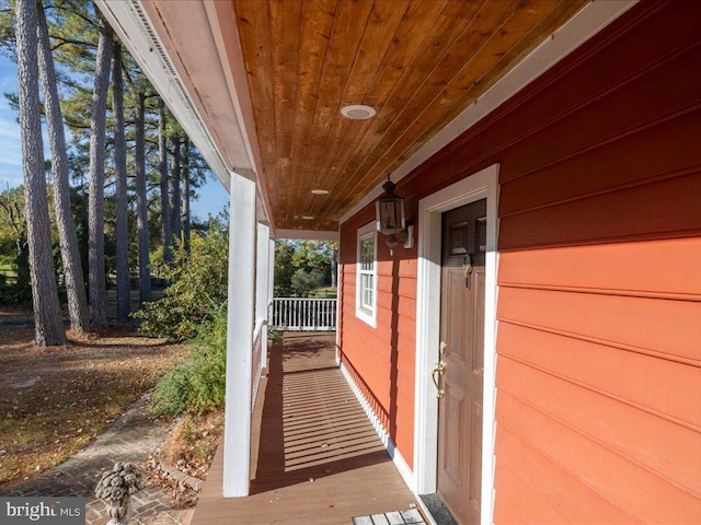 exterior space featuring covered porch