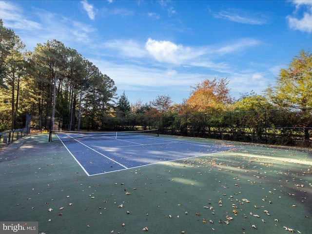 view of tennis court