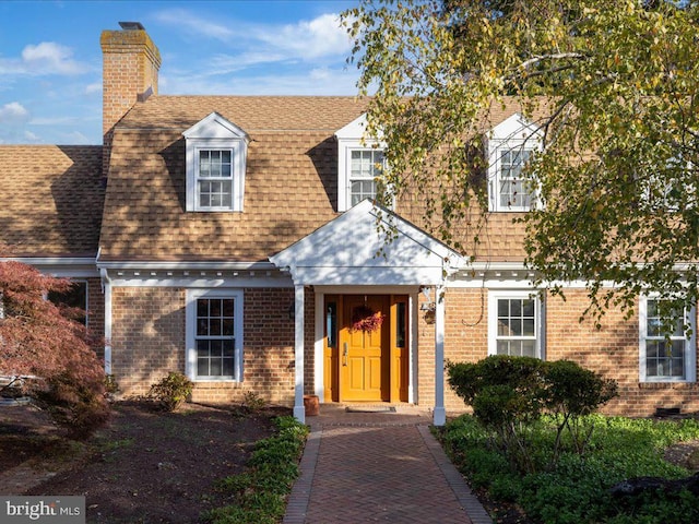 view of cape cod home