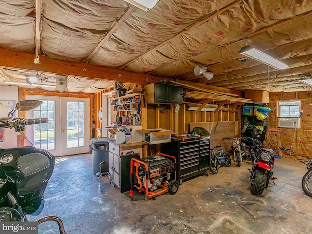 interior space featuring french doors