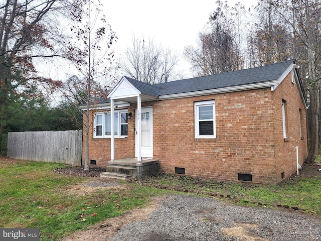 view of front of property