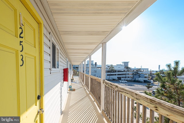 view of balcony