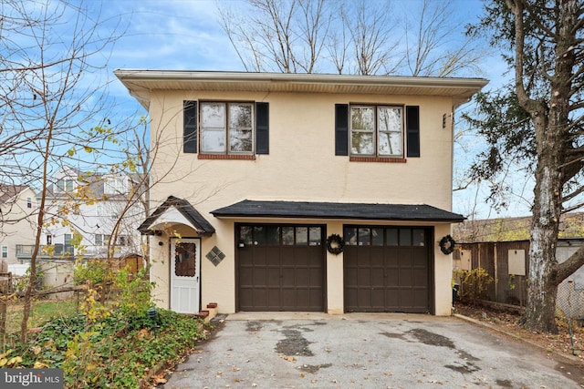 front facade featuring a garage