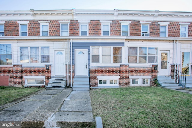 view of property with a front yard