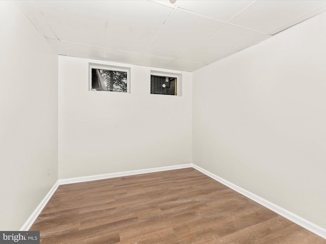 empty room with wood-type flooring