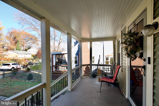 balcony with a porch