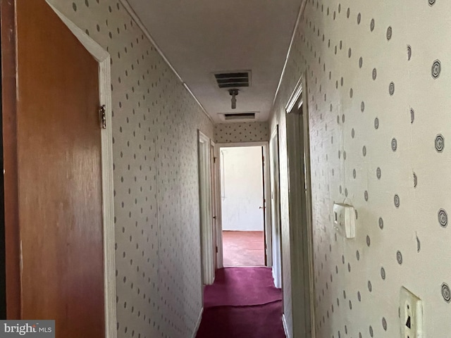 hall with carpet