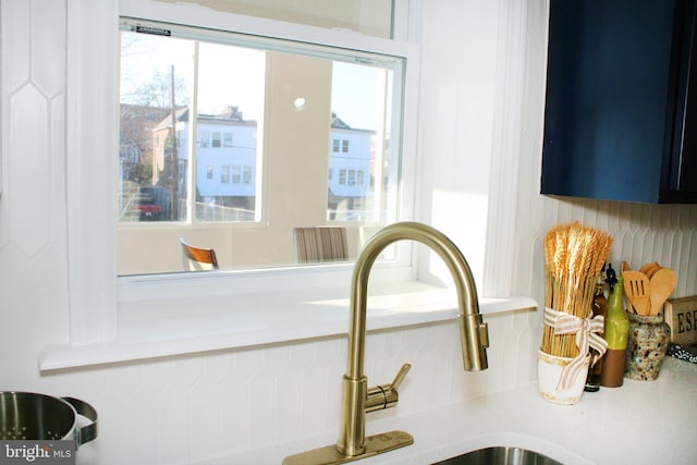 interior details with sink