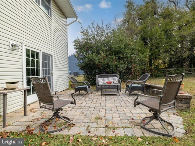 view of patio / terrace with an outdoor hangout area