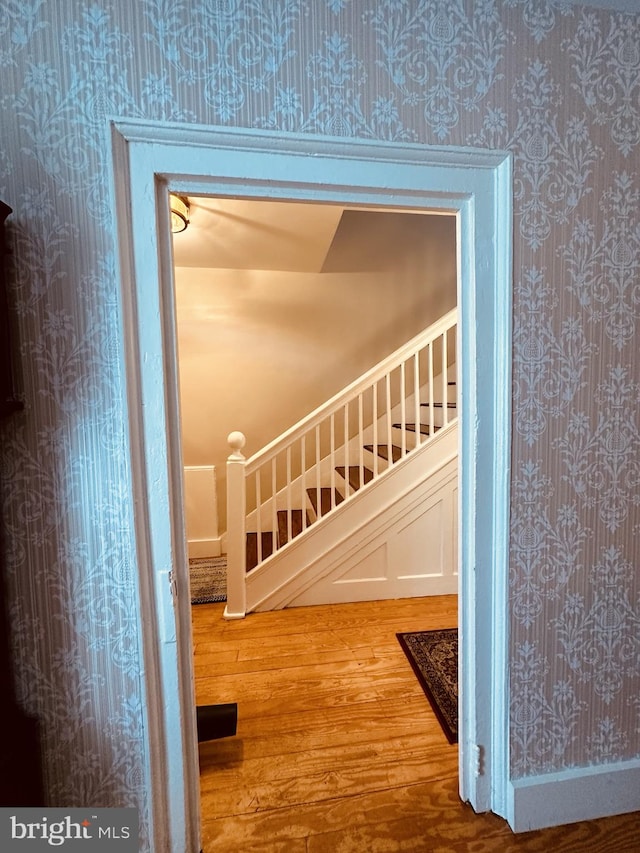 interior space featuring hardwood / wood-style flooring