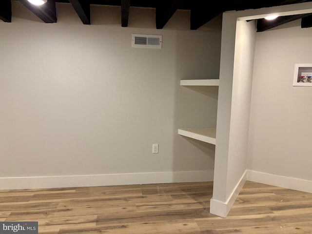 interior space featuring hardwood / wood-style floors