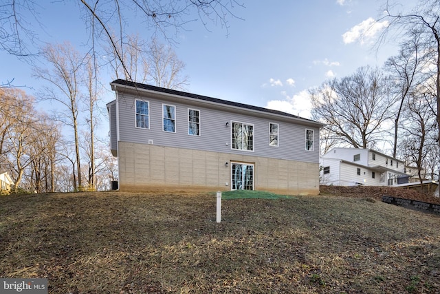 view of rear view of property