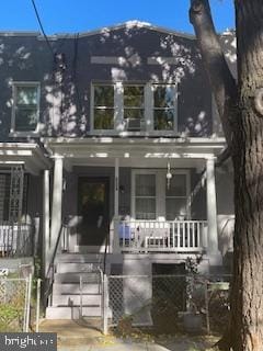 view of front of home with a porch