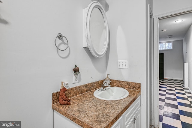 bathroom with vanity