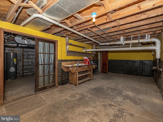 9732 Garis Shop Rd, Hagerstown, MD 21740 - basement with electric water heater