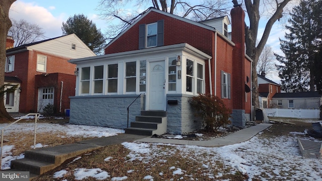 view of front of home