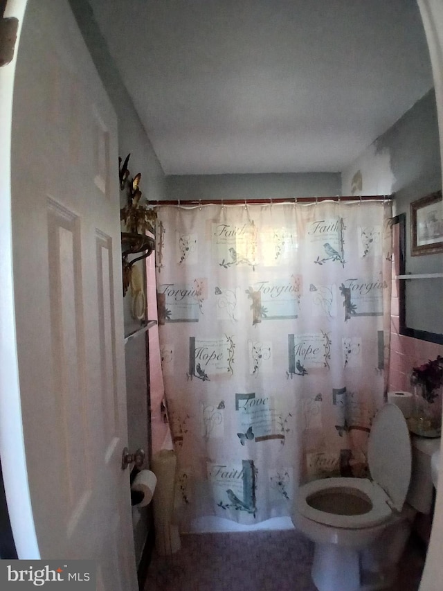 bathroom featuring toilet